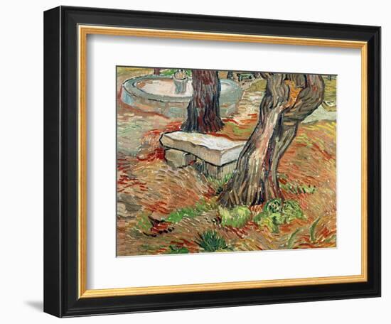 The Bench at Saint-Remy, c.1889-Vincent van Gogh-Framed Giclee Print