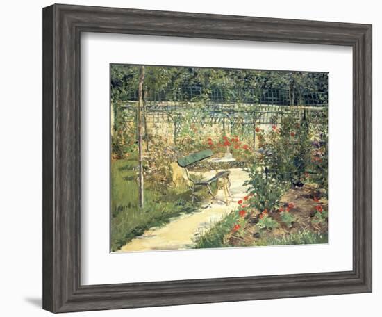 The Bench in the Garden of Versailles, 1881-Edouard Manet-Framed Giclee Print