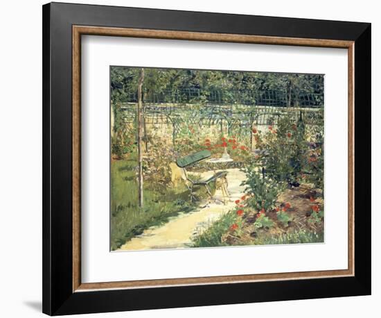 The Bench in the Garden of Versailles, 1881-Edouard Manet-Framed Giclee Print