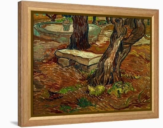 The Bench of Saint-Remy, c.1889-Vincent van Gogh-Framed Premier Image Canvas