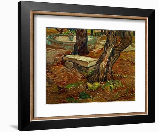 The Bench of Saint-Remy, c.1889-Vincent van Gogh-Framed Giclee Print