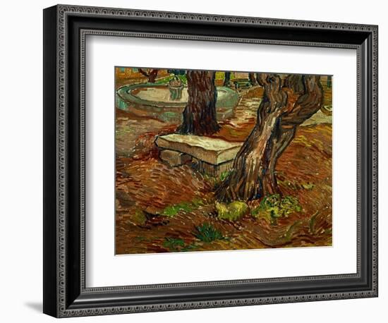 The Bench of Saint-Remy, c.1889-Vincent van Gogh-Framed Giclee Print