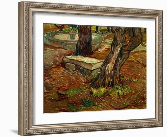 The Bench of Saint-Remy, c.1889-Vincent van Gogh-Framed Giclee Print