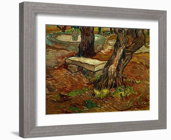 The Bench of Saint-Remy, c.1889-Vincent van Gogh-Framed Giclee Print