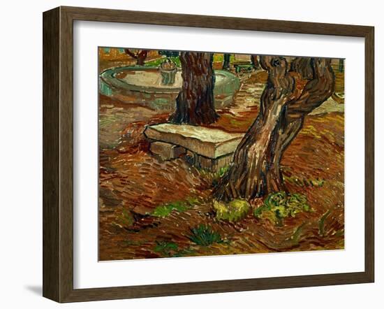 The Bench of Saint-Remy, c.1889-Vincent van Gogh-Framed Giclee Print