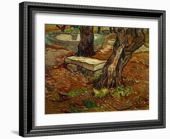 The Bench of Saint-Remy, c.1889-Vincent van Gogh-Framed Giclee Print