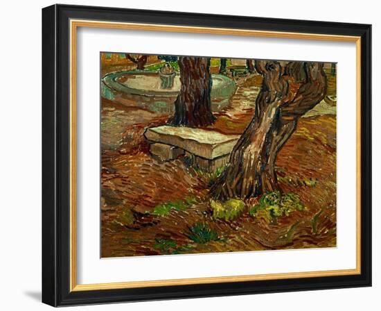The Bench of Saint-Remy, c.1889-Vincent van Gogh-Framed Giclee Print