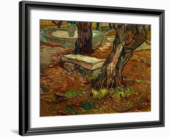 The Bench of Saint-Remy, c.1889-Vincent van Gogh-Framed Giclee Print