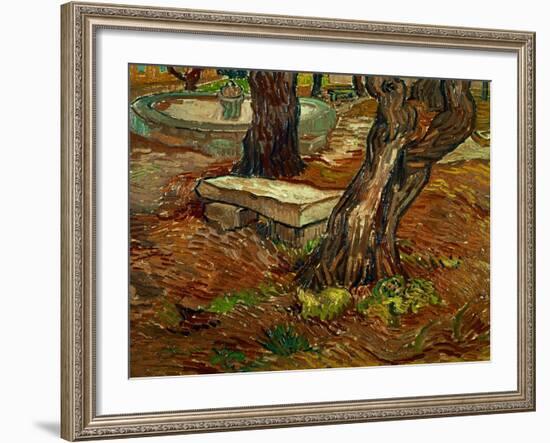 The Bench of Saint-Remy, c.1889-Vincent van Gogh-Framed Giclee Print