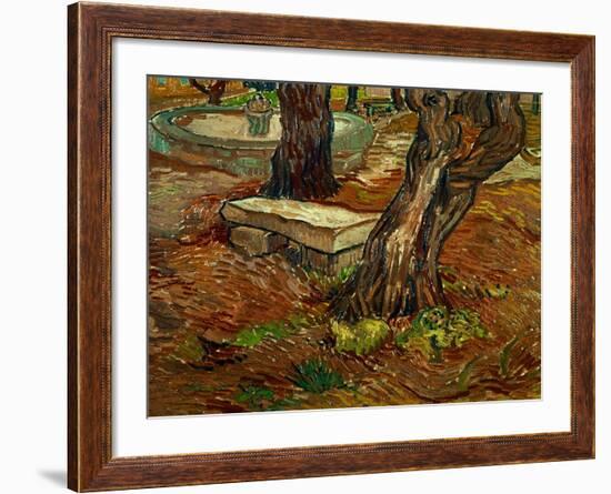 The Bench of Saint-Remy, c.1889-Vincent van Gogh-Framed Giclee Print