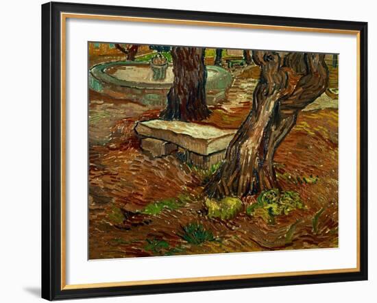 The Bench of Saint-Remy, c.1889-Vincent van Gogh-Framed Giclee Print