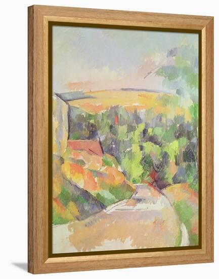 The Bend in the Road, 1900-06-Paul Cézanne-Framed Premier Image Canvas