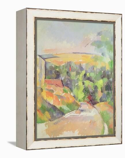 The Bend in the Road, 1900-06-Paul Cézanne-Framed Premier Image Canvas