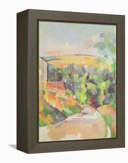 The Bend in the Road, 1900-06-Paul Cézanne-Framed Premier Image Canvas