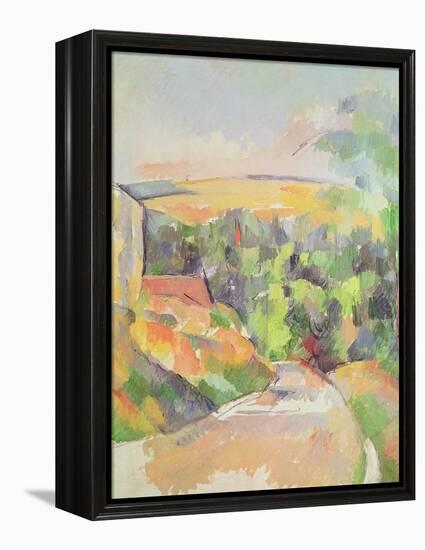 The Bend in the Road, 1900-06-Paul Cézanne-Framed Premier Image Canvas