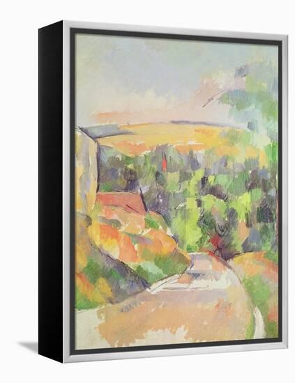 The Bend in the Road, 1900-06-Paul Cézanne-Framed Premier Image Canvas