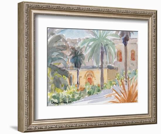 The Benedictine Abbey, Abu Ghosh, Isreal, 2019 (W/C on Paper)-Lucy Willis-Framed Giclee Print