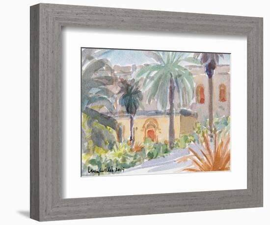 The Benedictine Abbey, Abu Ghosh, Isreal, 2019 (W/C on Paper)-Lucy Willis-Framed Giclee Print