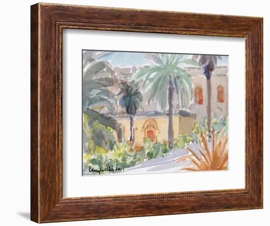 The Benedictine Abbey, Abu Ghosh, Isreal, 2019 (W/C on Paper)-Lucy Willis-Framed Giclee Print