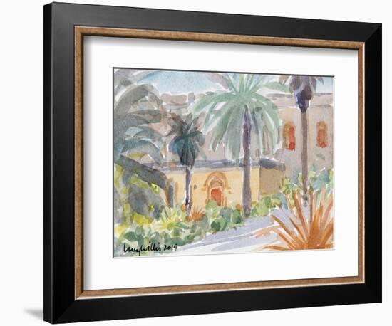 The Benedictine Abbey, Abu Ghosh, Isreal, 2019 (W/C on Paper)-Lucy Willis-Framed Giclee Print