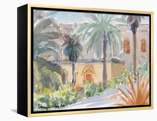 The Benedictine Abbey, Abu Ghosh, Isreal, 2019 (W/C on Paper)-Lucy Willis-Framed Premier Image Canvas