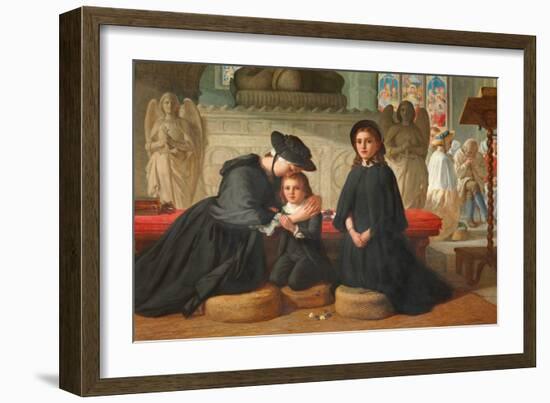 The Benediction, 1871 (Oil on Canvas)-Alfred Rankley-Framed Giclee Print