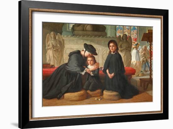 The Benediction, 1871 (Oil on Canvas)-Alfred Rankley-Framed Giclee Print