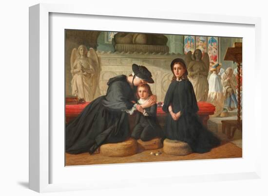 The Benediction, 1871 (Oil on Canvas)-Alfred Rankley-Framed Giclee Print