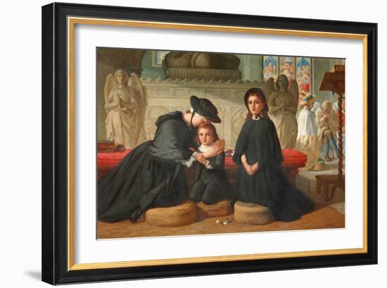 The Benediction, 1871 (Oil on Canvas)-Alfred Rankley-Framed Giclee Print