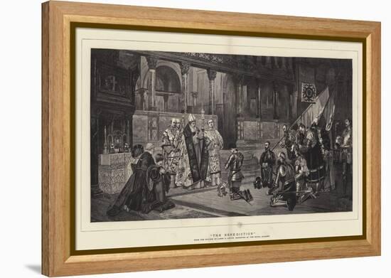 The Benediction-Sir James Dromgole Linton-Framed Premier Image Canvas