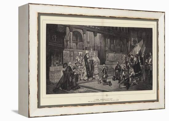 The Benediction-Sir James Dromgole Linton-Framed Premier Image Canvas