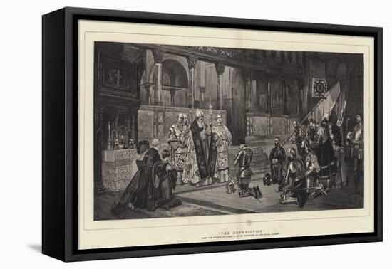 The Benediction-Sir James Dromgole Linton-Framed Premier Image Canvas