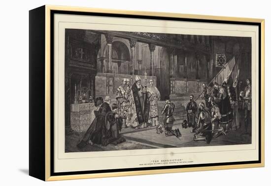 The Benediction-Sir James Dromgole Linton-Framed Premier Image Canvas