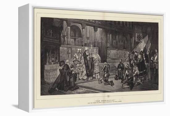 The Benediction-Sir James Dromgole Linton-Framed Premier Image Canvas