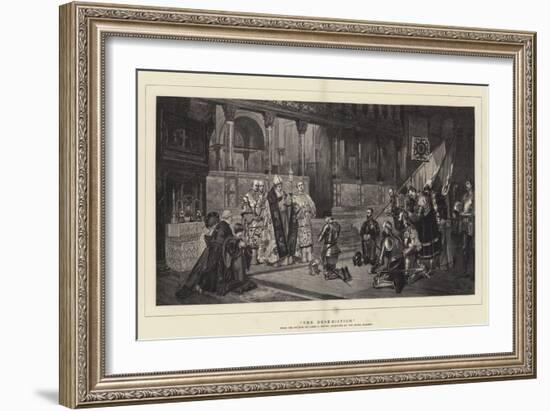 The Benediction-Sir James Dromgole Linton-Framed Giclee Print