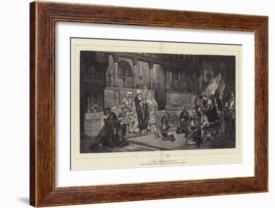 The Benediction-Sir James Dromgole Linton-Framed Giclee Print