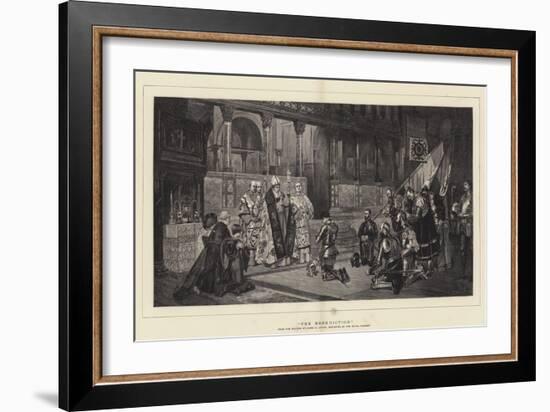 The Benediction-Sir James Dromgole Linton-Framed Giclee Print