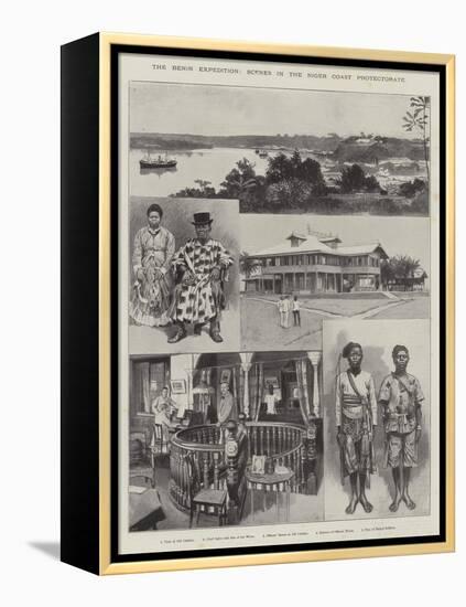 The Benin Expedition, Scenes in the Niger Coast Protectorate-null-Framed Premier Image Canvas