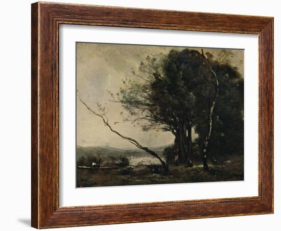 'The Bent Tree', 1855-1860, (c1915)-Jean-Baptiste-Camille Corot-Framed Giclee Print