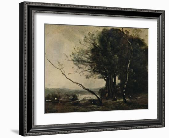 'The Bent Tree', 1855-1860, (c1915)-Jean-Baptiste-Camille Corot-Framed Giclee Print