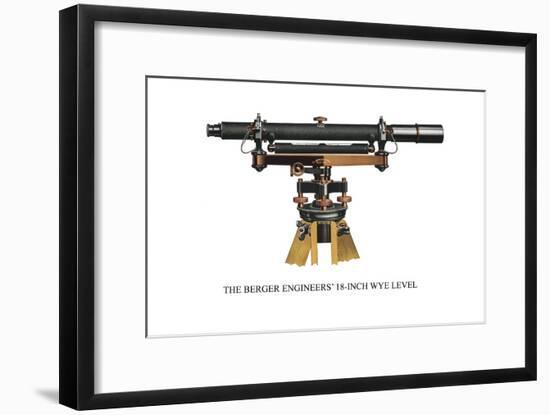 The Berger Engineers' 18 Inch Wye Level-null-Framed Art Print