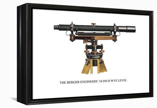 The Berger Engineers' 18 Inch Wye Level-null-Framed Stretched Canvas