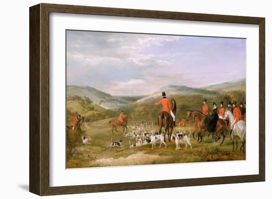 The Berkeley Hunt, 1842: the Meet-Francis Calcraft Turner-Framed Giclee Print