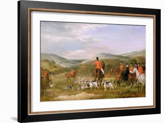 The Berkeley Hunt, 1842: the Meet-Francis Calcraft Turner-Framed Giclee Print