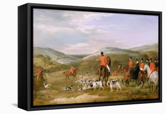 The Berkeley Hunt, 1842: the Meet-Francis Calcraft Turner-Framed Premier Image Canvas