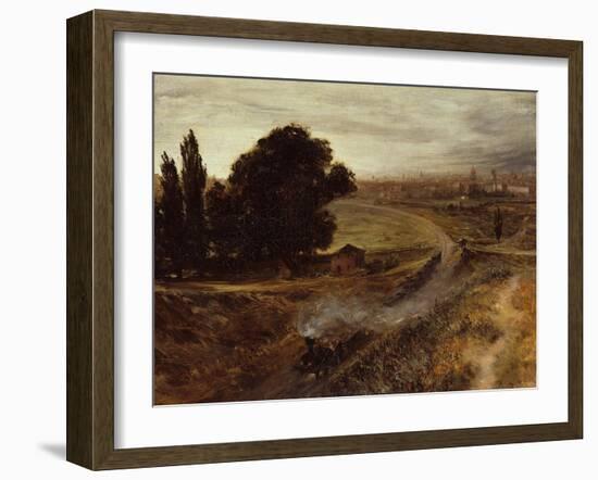 The Berlin-Potsdam Railway, 1847-Adolph Friedrich von Menzel-Framed Giclee Print