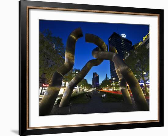The Berlin Sculpture by Night, Tiergarten, Berlin, Germany-Cahir Davitt-Framed Photographic Print