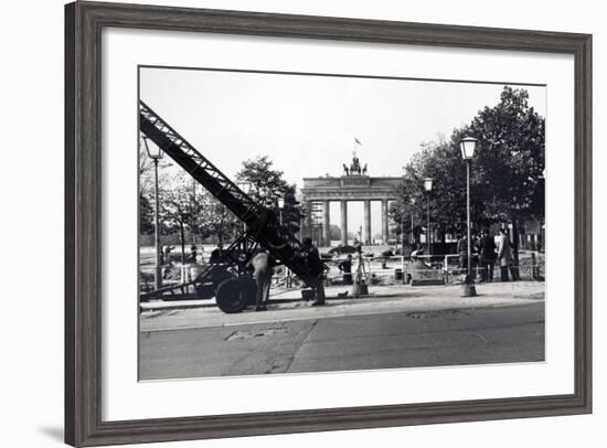 The Berlin Wall, under Construction in August 1961-null-Framed Photographic Print