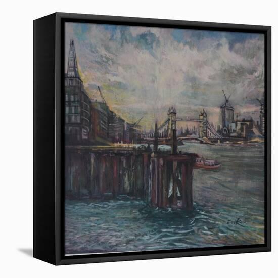 The Bermondsey Wall London-John Erskine-Framed Premier Image Canvas