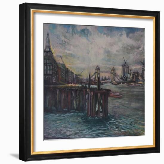 The Bermondsey Wall London-John Erskine-Framed Giclee Print